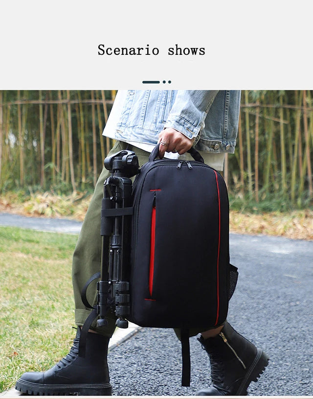 Waterproof Wear-Resistant Camera and Photography Backpack – Ideal for DSLR, Mirrorless, and Drone Gear