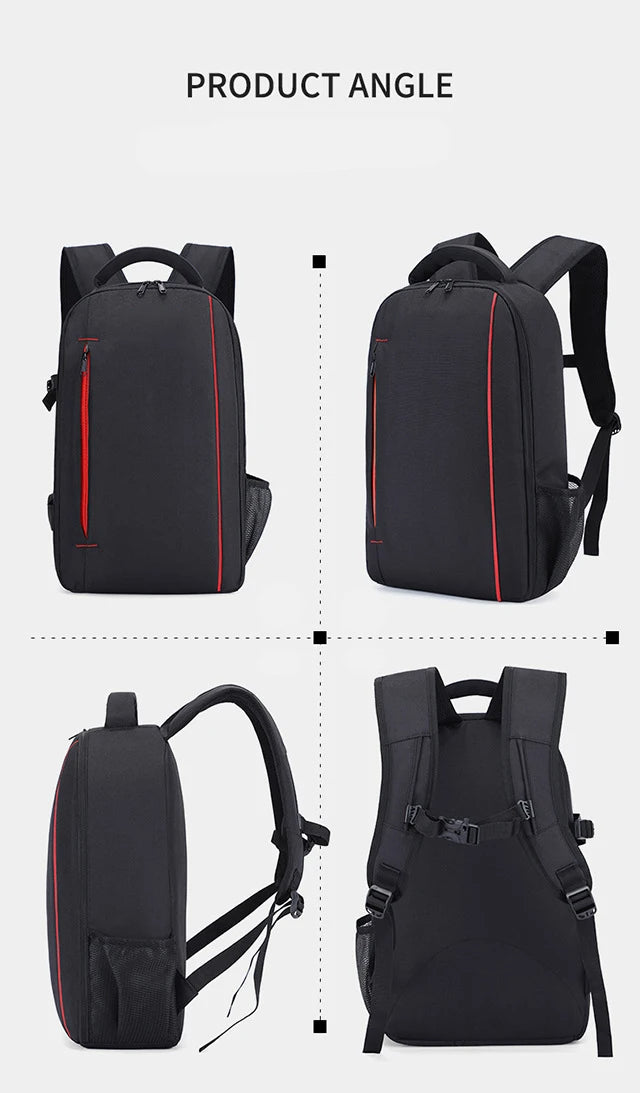 Waterproof Wear-Resistant Camera and Photography Backpack – Ideal for DSLR, Mirrorless, and Drone Gear