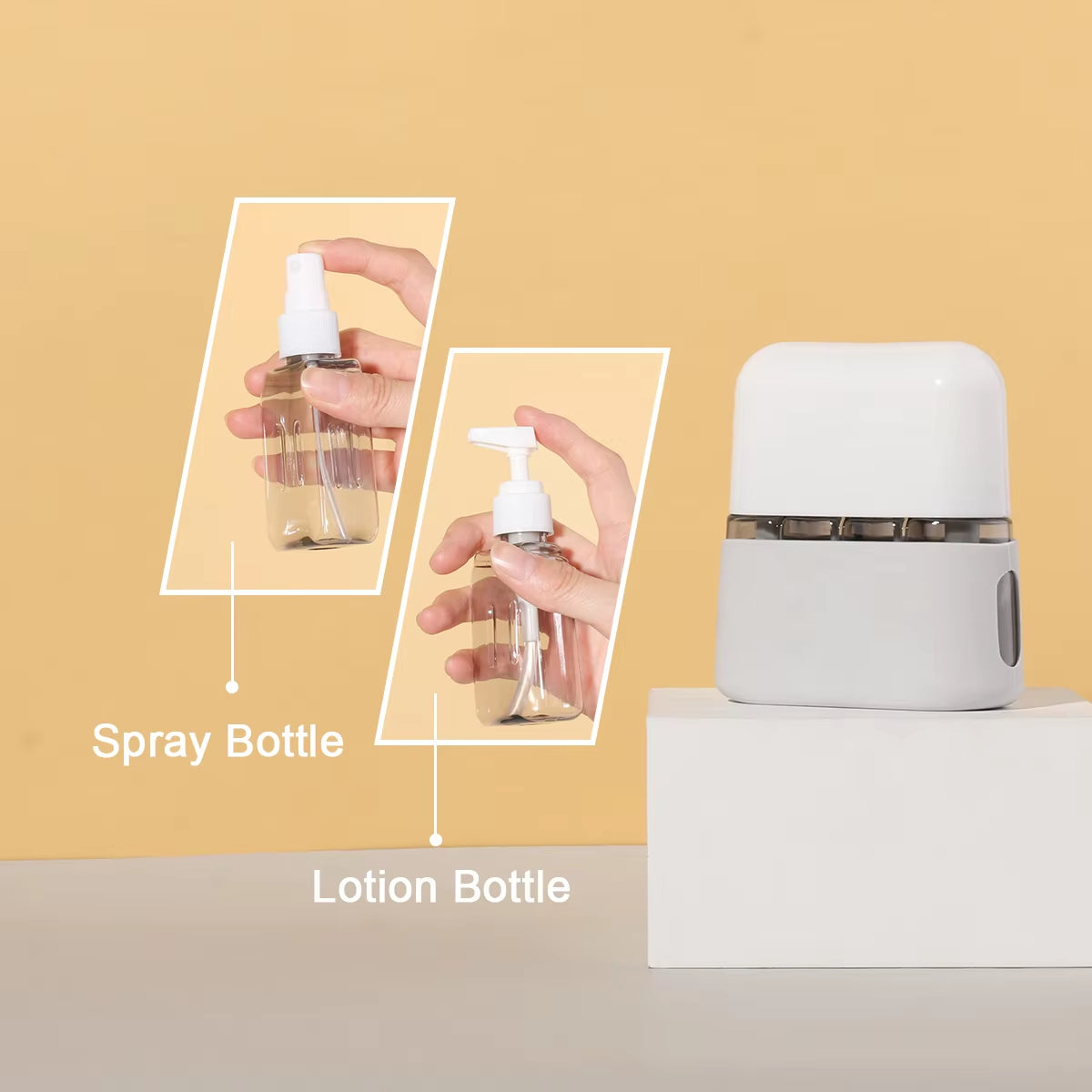 4 in 1 50Ml Travel Bottle Set Combination Shampoo Shower Gel Hand Wash Lotion Spray Empty Bottle Travel Kit Accessories