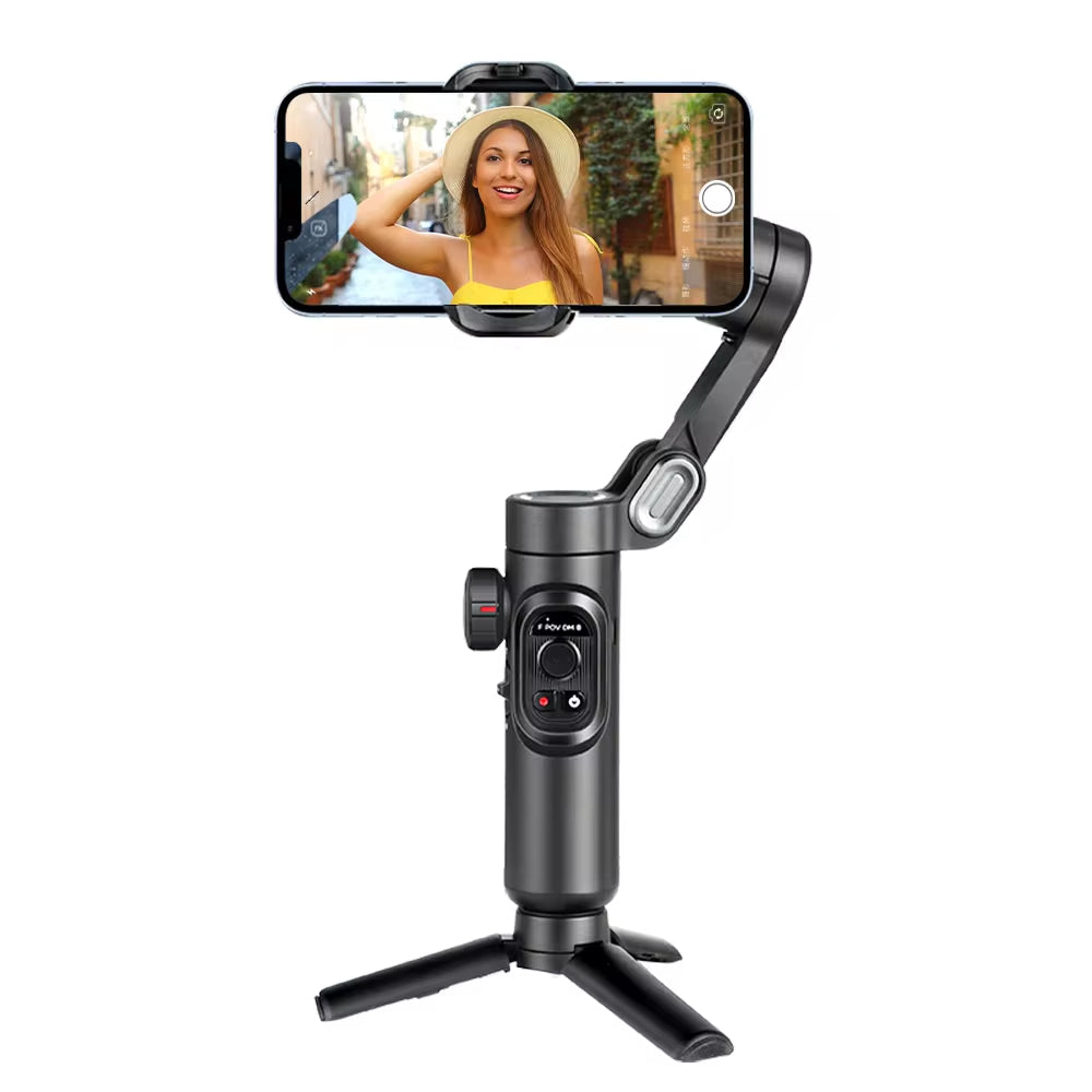 AOCHUAN 3-Axis Smartphone Gimbal with Face Tracking Light