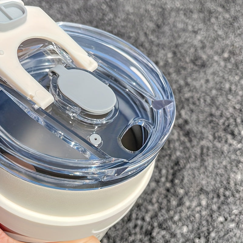 1140ml Large Stainless Steel Insulated Water Cup – Leak-Proof Tumbler with Straw for Hot and Cold Drinks
