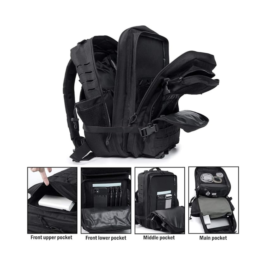 25L/45L Military Tactical Backpack for Men & Women – Durable Outdoor Survival Bug Out Bag