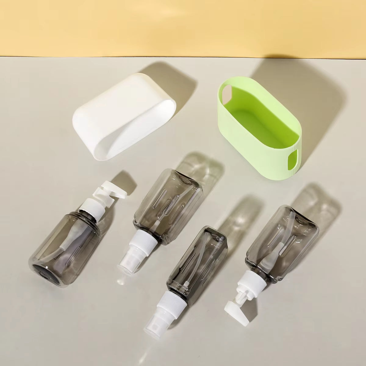 4 in 1 50Ml Travel Bottle Set Combination Shampoo Shower Gel Hand Wash Lotion Spray Empty Bottle Travel Kit Accessories
