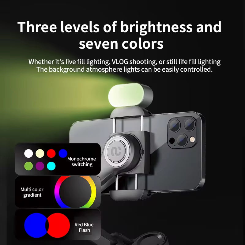 AOCHUAN 3-Axis Smartphone Gimbal with Face Tracking Light