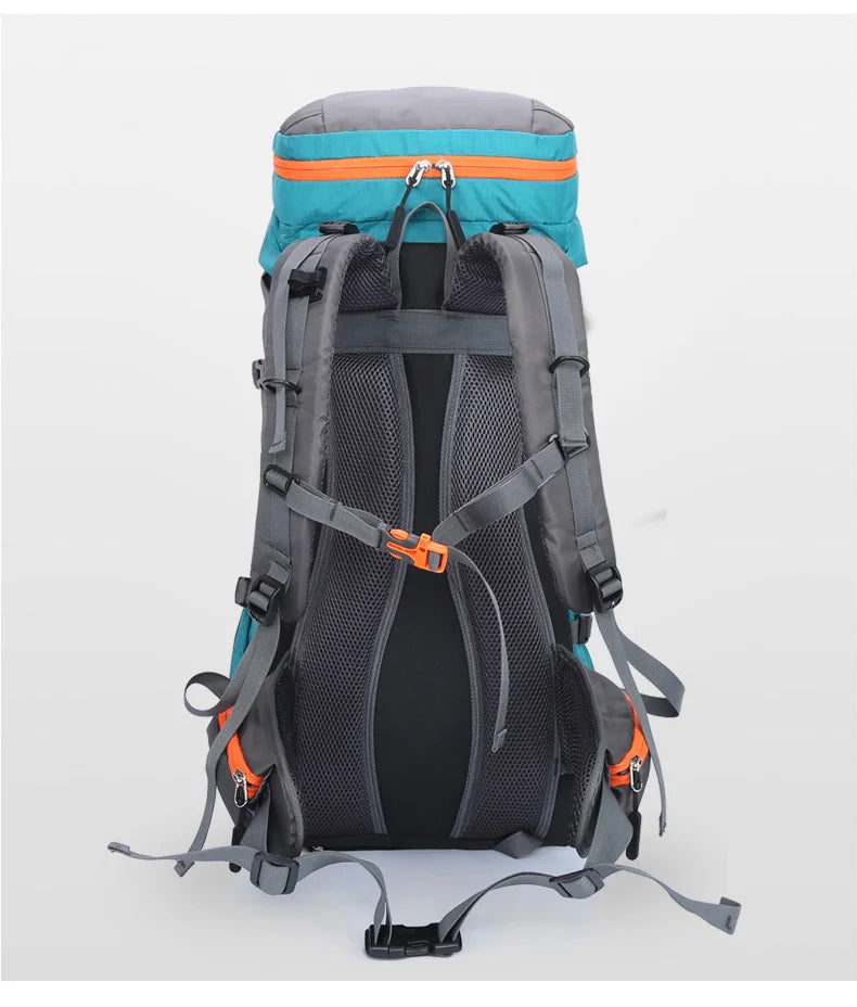 65L Large Capacity Waterproof Camping Backpack - Ideal for Hiking, Climbing, and Outdoor Adventures
