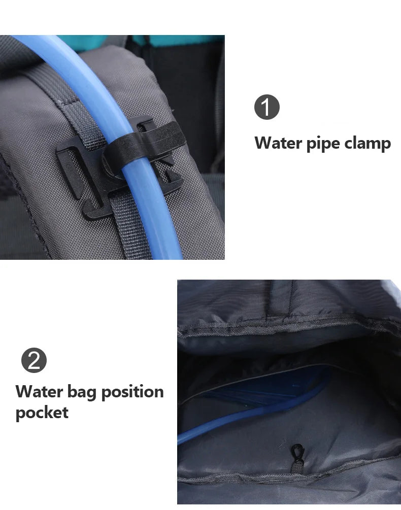 65L Large Capacity Waterproof Camping Backpack - Ideal for Hiking, Climbing, and Outdoor Adventures