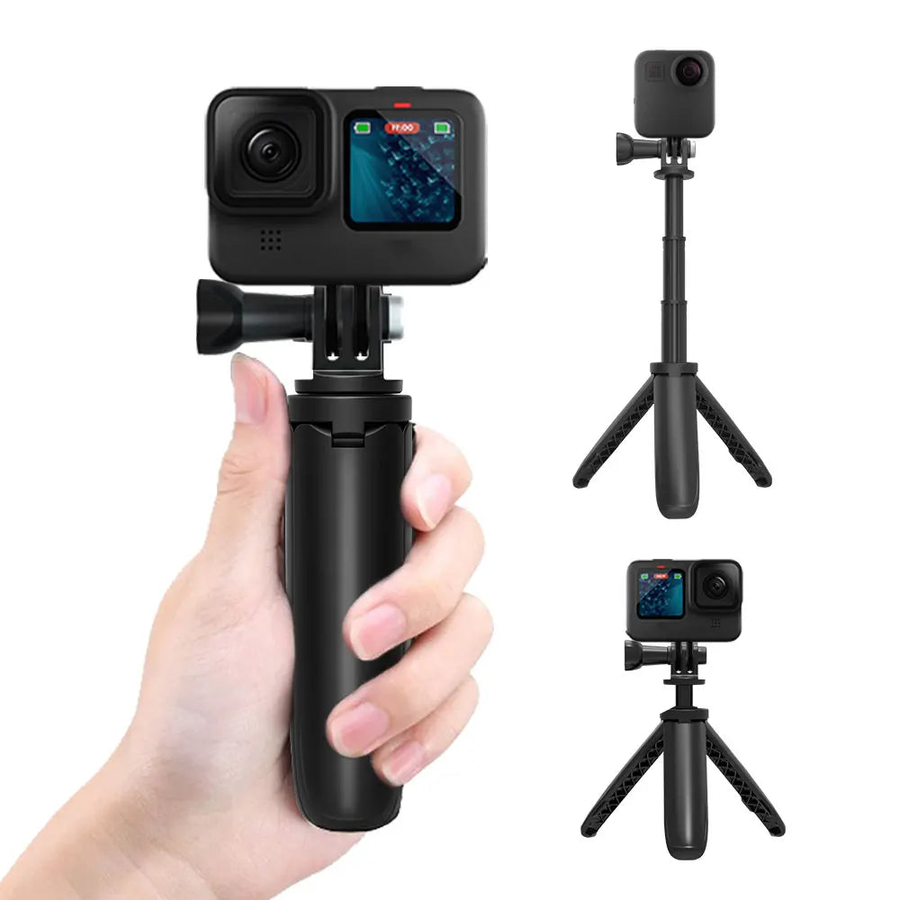 HONGDAK GoPro Vlog Tripod – Foldable and Portable Monopod for GoPro Hero 11, 10 Black, Session, Osmo Action Cameras