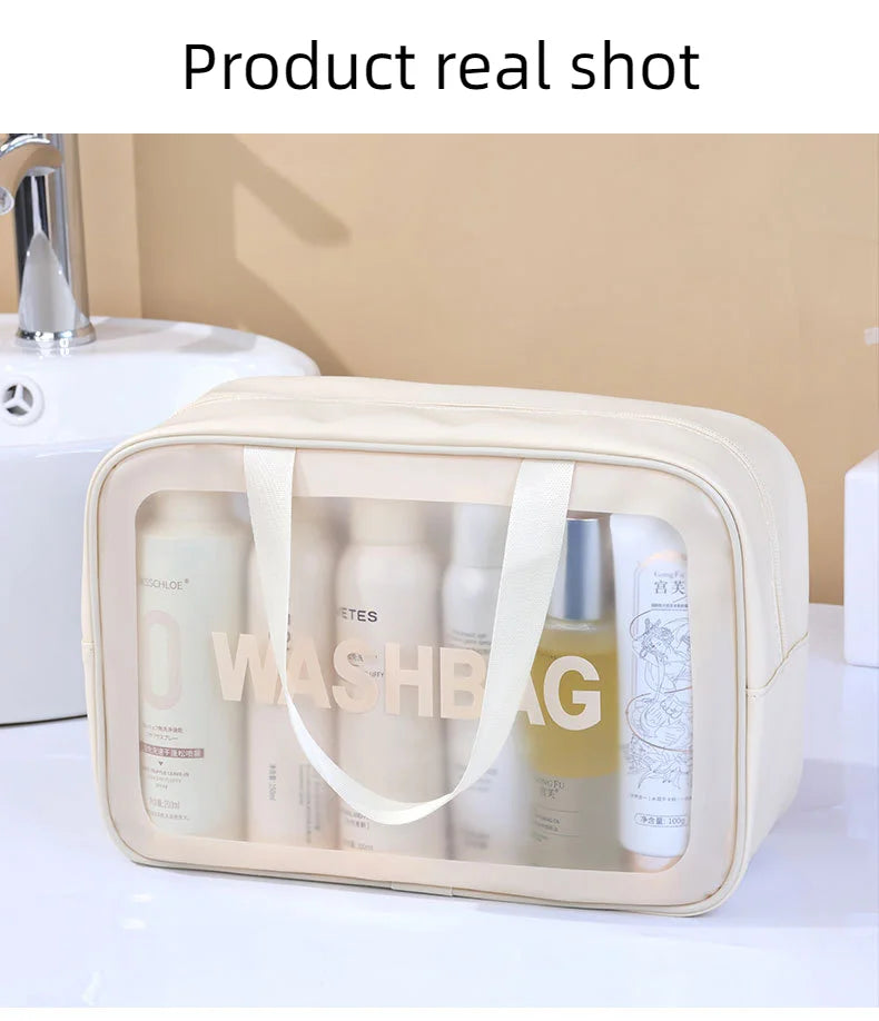 Large-Capacity Waterproof Cosmetic Bag – Stylish, Durable, and Perfect for Travel