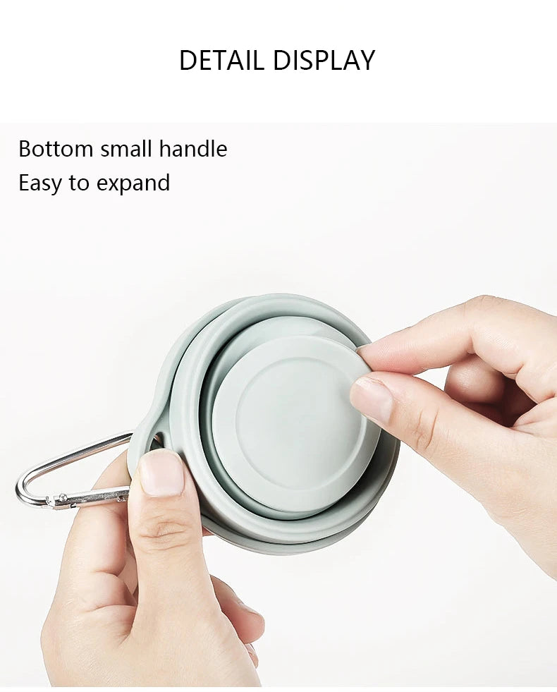 Outdoor Silicone Folding Cup with Hanging Hole – The Perfect Travel Companion for Hydration on the Go
