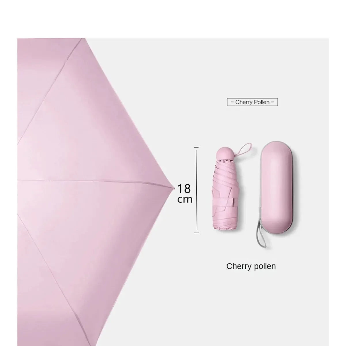 Compact & Stylish Capsule Umbrella for Sun & Rain Protection