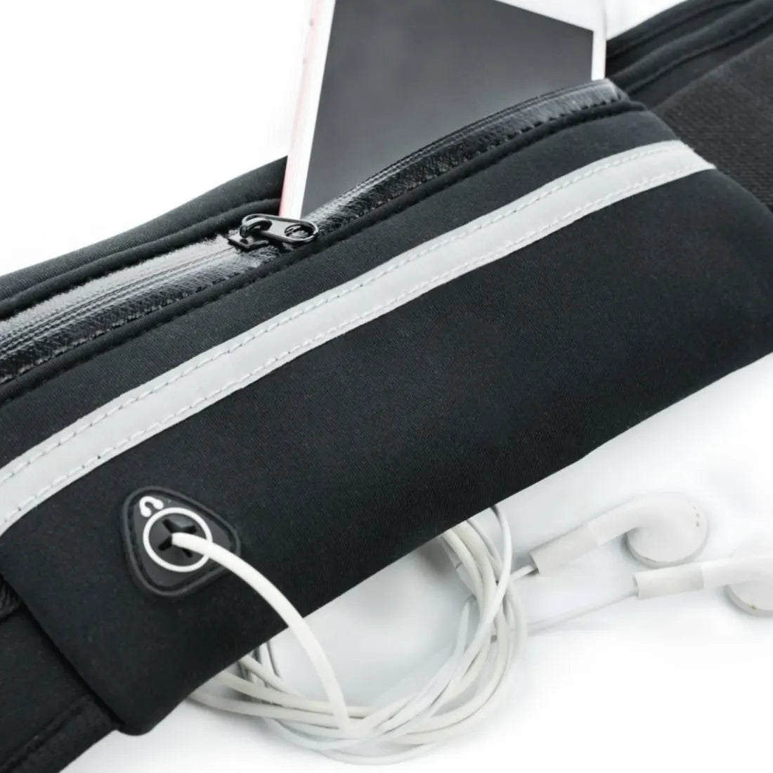 Slim Waterproof Sports Fanny Pack – Unisex Running Belt with Pockets for Hiking, Cycling, and Outdoor Activities