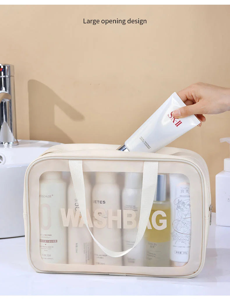Large-Capacity Waterproof Cosmetic Bag – Stylish, Durable, and Perfect for Travel