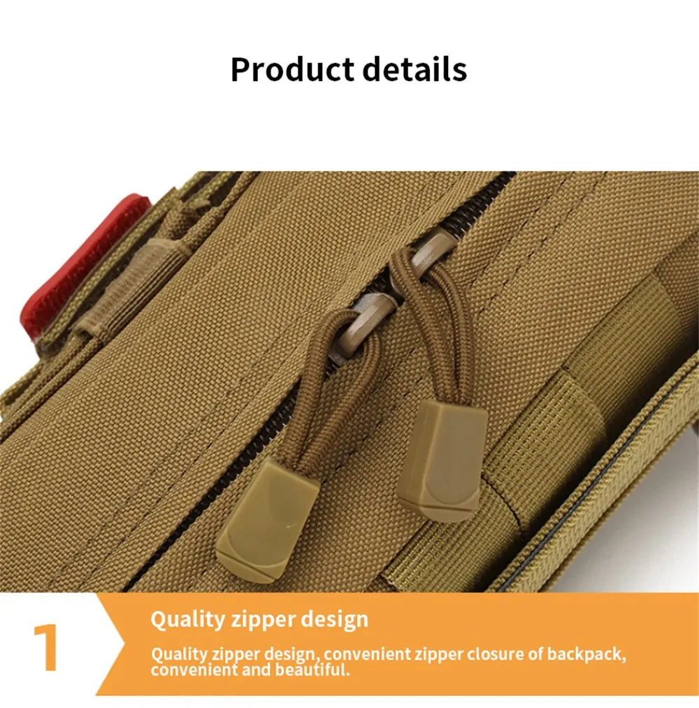 Tactical First Aid Kit EDC Pouch – Essential Survival Bag for Outdoor Adventures