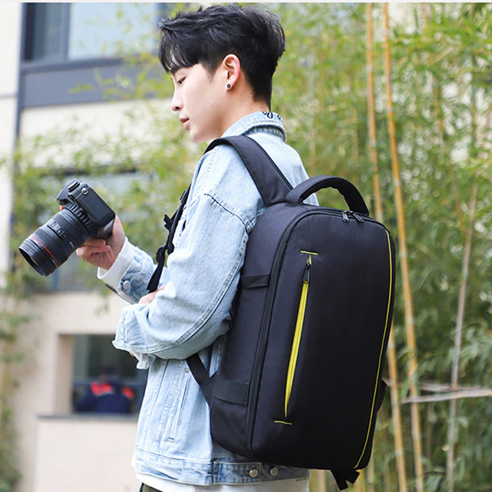 Waterproof Wear-Resistant Camera and Photography Backpack – Ideal for DSLR, Mirrorless, and Drone Gear