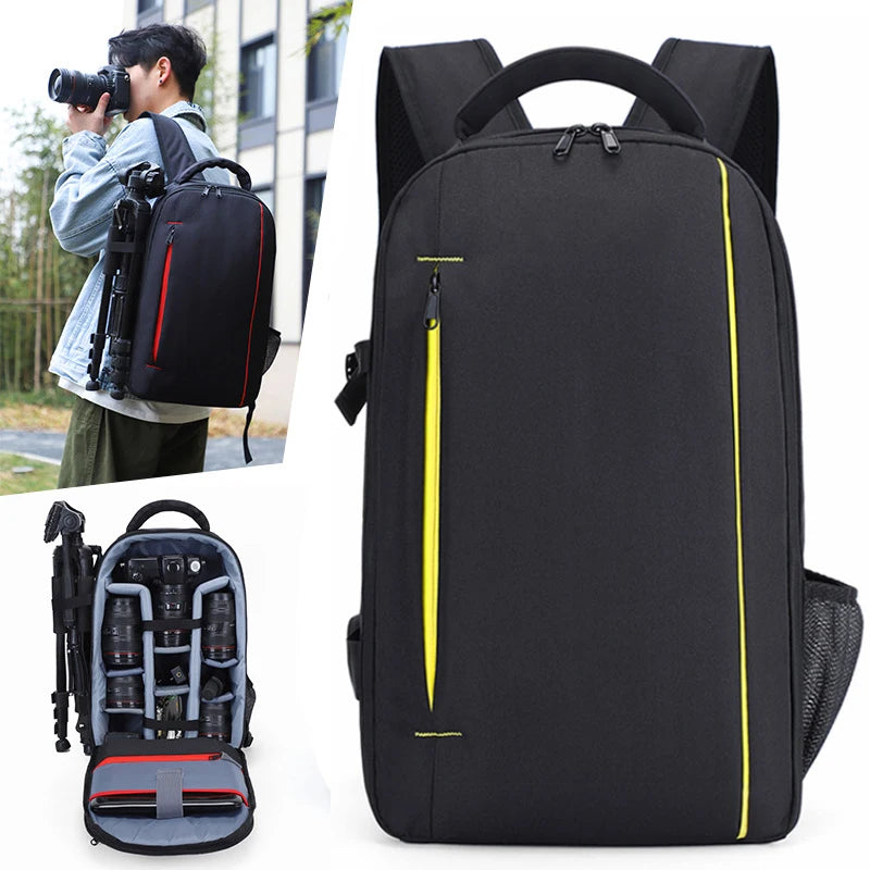 Waterproof Wear-Resistant Camera and Photography Backpack – Ideal for DSLR, Mirrorless, and Drone Gear