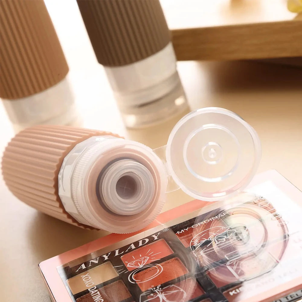 Portable Silicone Travel Bottles – Leakproof, TSA-Approved Refillable Containers for Cosmetics and Toiletries