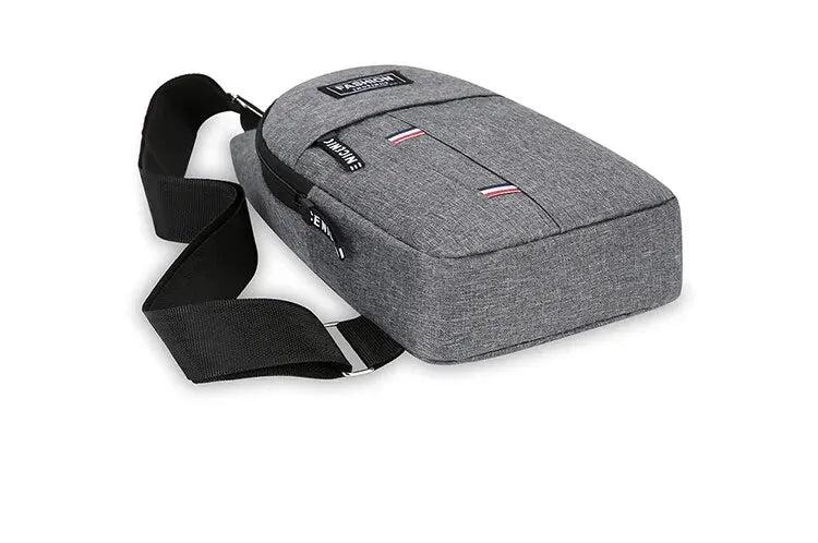 Men’s Large Capacity Crossbody Chest Bag – Fashionable, Durable, and Anti-Theft