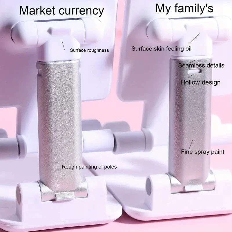 Adjustable Desk Phone and Tablet Holder - Universal Compatibility for iPhone, iPad, Xiaomi, and More