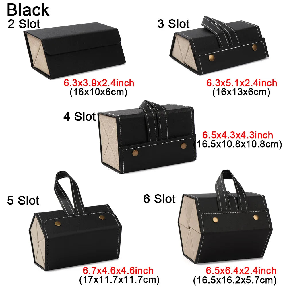 Portable Foldable Multi-Slot Glasses Organizer – Stylish and Practical Eyewear Storage for Travel
