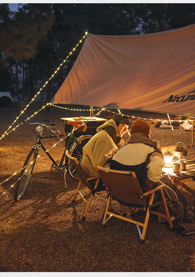 Naturehike 10m Outdoor Camping String Light - IP44 Waterproof, 8 Modes, Lightweight Atmosphere Lantern for Party & Tent Lighting