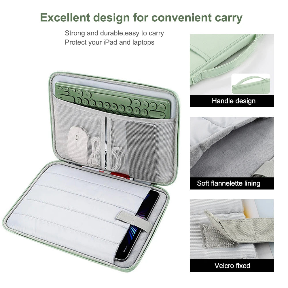 Waterproof Tablet Sleeve Bag – Protective Pouch for iPad Pro, iPad Air, and Tablets (10.2"-13")