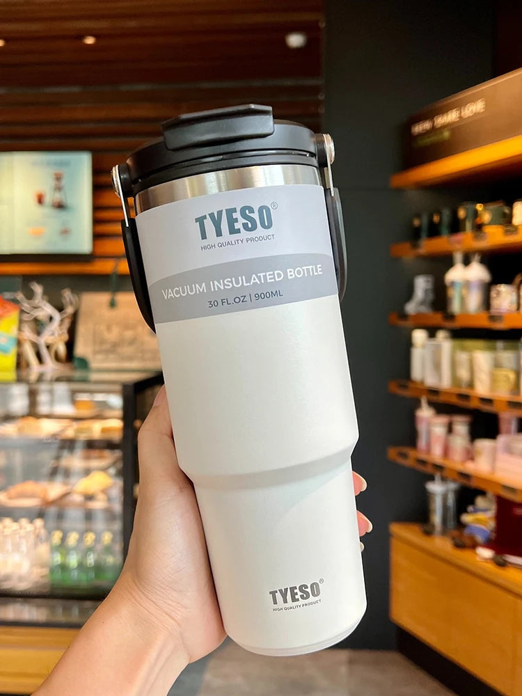Tyeso Double-Layer Insulated Stainless Steel Coffee & Ice Cream Cup – Large Capacity for Hot and Cold Drinks