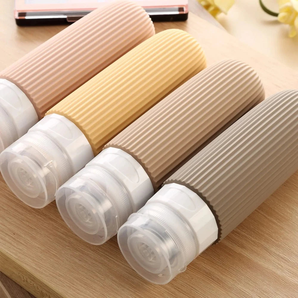 Portable Silicone Travel Bottles – Leakproof, TSA-Approved Refillable Containers for Cosmetics and Toiletries