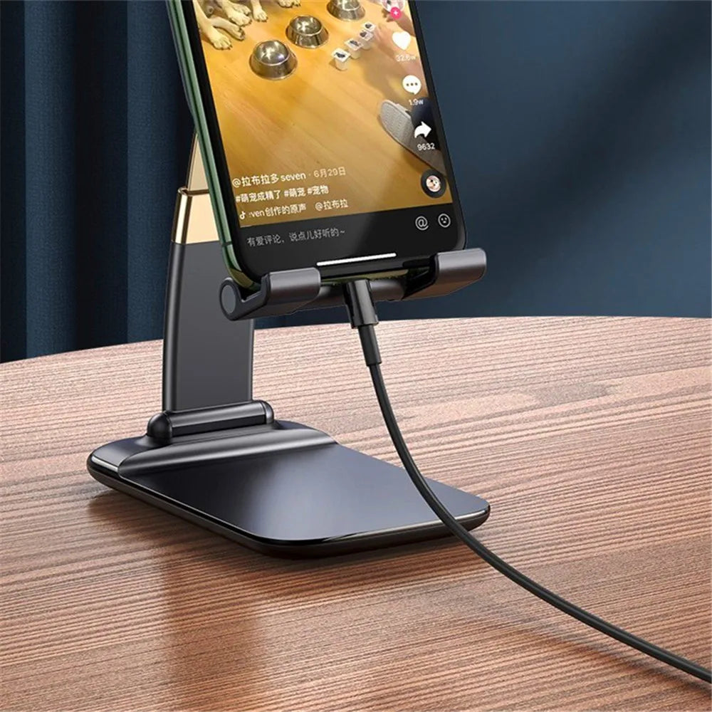 Foldable ABS Desktop Mobile Phone Stand for iPad, iPhone , Smartphones & Tablets