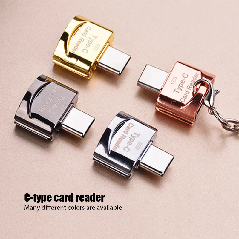 Perciron USB 3.1 Type-C to Micro-SD TF Adapter - High-Speed Portable Card Reader for Apple, Samsung, and Laptops