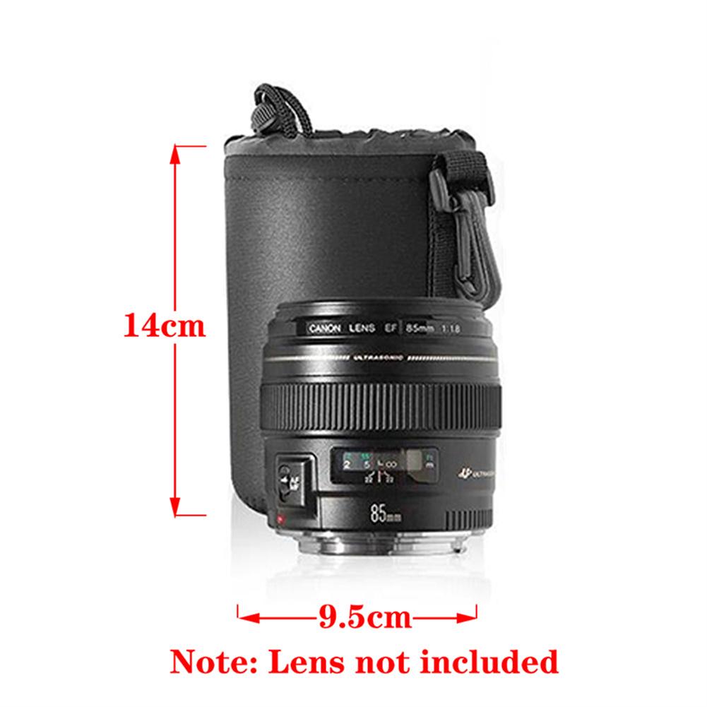 Waterproof DSLR Camera Lens Bag – Neoprene Drawstring Case (S, M, L, XL)