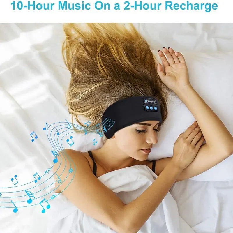 Fone Bluetooth Earphones Sports Sleeping Headband – Elastic Wireless Headphones with Active Noise Cancellation, Music Eye Mask, and Bluetooth 5.0 for Sports and Sleep
