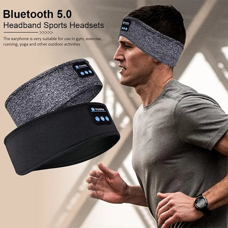 Fone Bluetooth Earphones Sports Sleeping Headband – Elastic Wireless Headphones with Active Noise Cancellation, Music Eye Mask, and Bluetooth 5.0 for Sports and Sleep