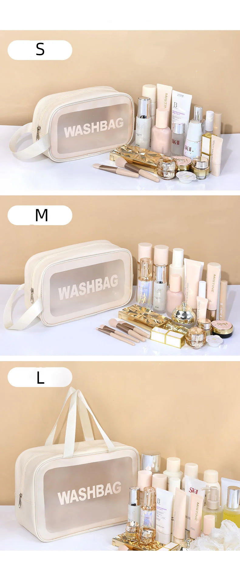 Large-Capacity Waterproof Cosmetic Bag – Stylish, Durable, and Perfect for Travel