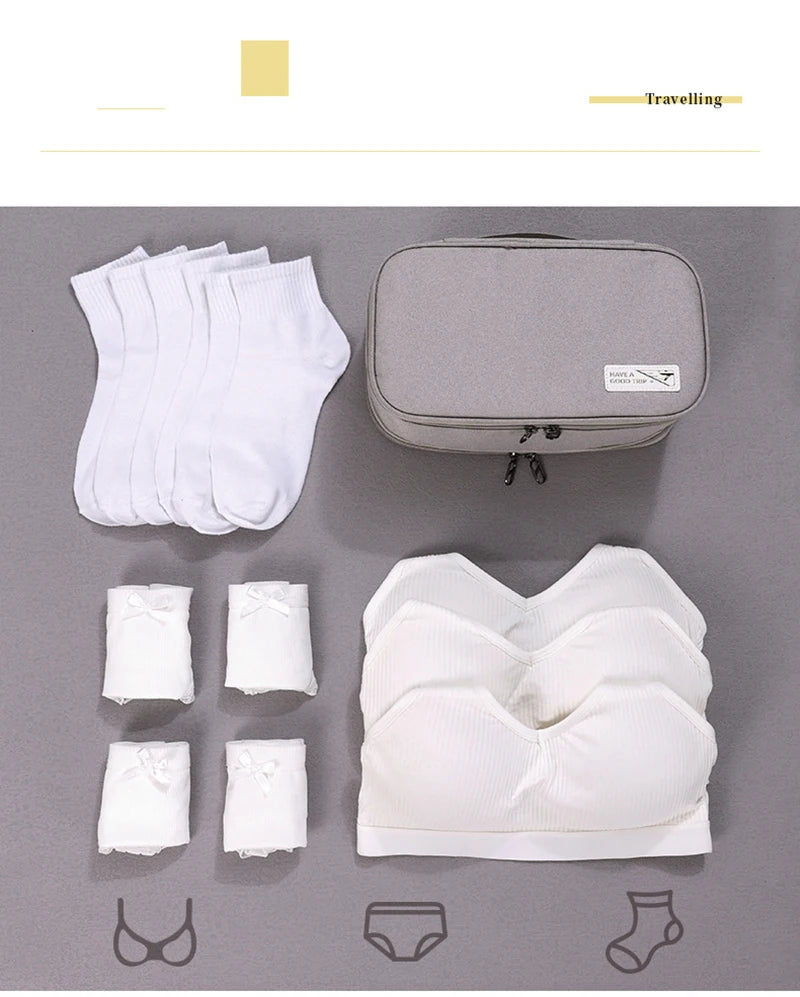 Portable Underwear Storage Bag – Waterproof Travel Organizer for Bras, Socks, and Clothing