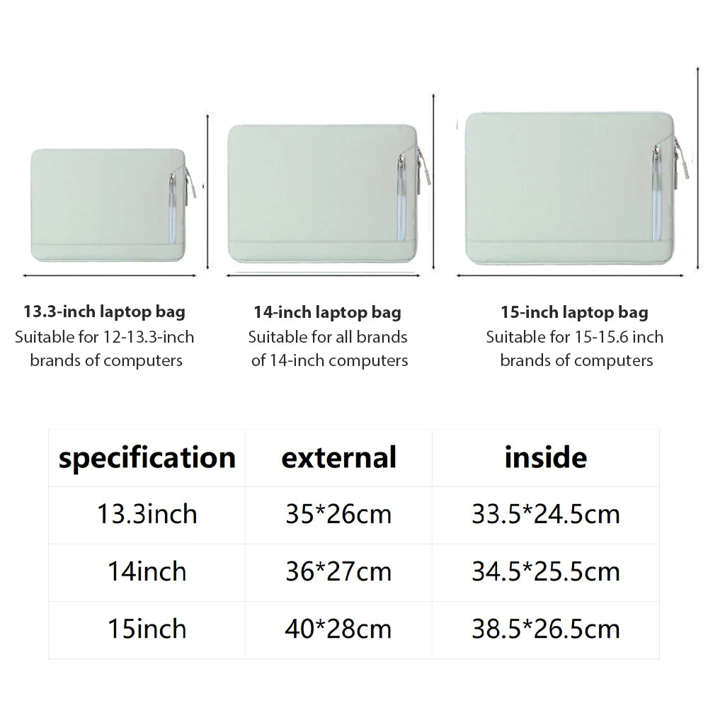 CASEPOKE Waterproof Laptop Sleeve Case - Sleek Protection for Every Occasion