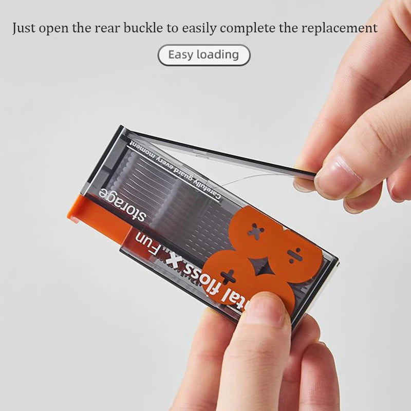 Portable Dental Floss Dispenser - Refillable Oral Hygiene Solution