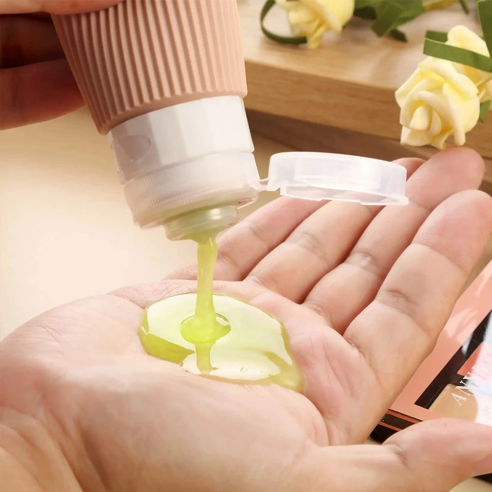 Portable Silicone Travel Bottles – Leakproof, TSA-Approved Refillable Containers for Cosmetics and Toiletries