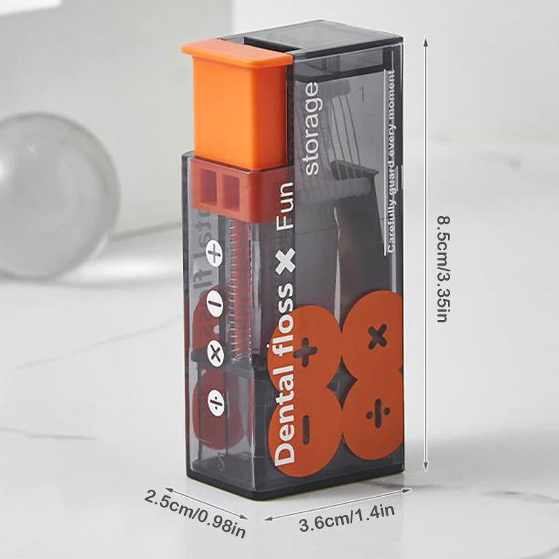 Portable Dental Floss Dispenser - Refillable Oral Hygiene Solution