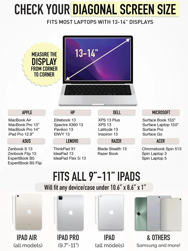 Puffy Laptop Sleeve (13-14 Inch) – Protective and Stylish Cover for MacBook, iPad, and Laptops