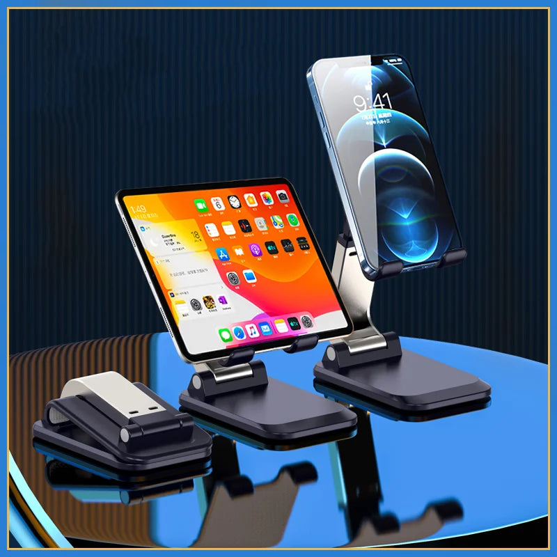 Foldable ABS Desktop Mobile Phone Stand for iPad, iPhone , Smartphones & Tablets