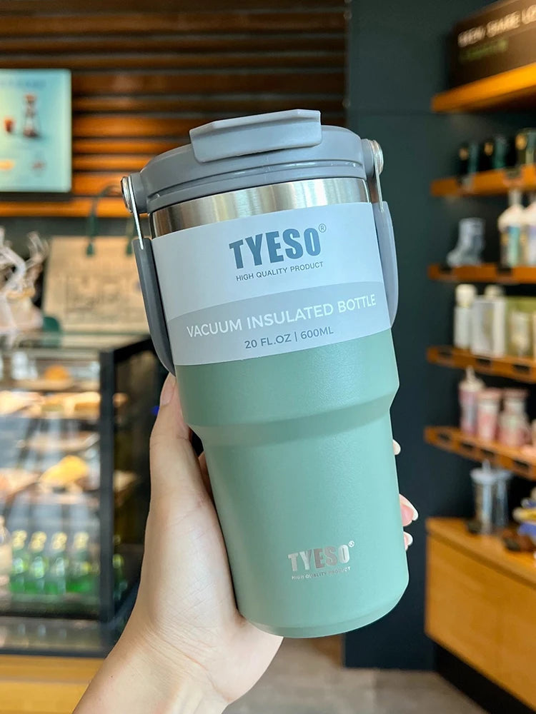 Tyeso Double-Layer Insulated Stainless Steel Coffee & Ice Cream Cup – Large Capacity for Hot and Cold Drinks