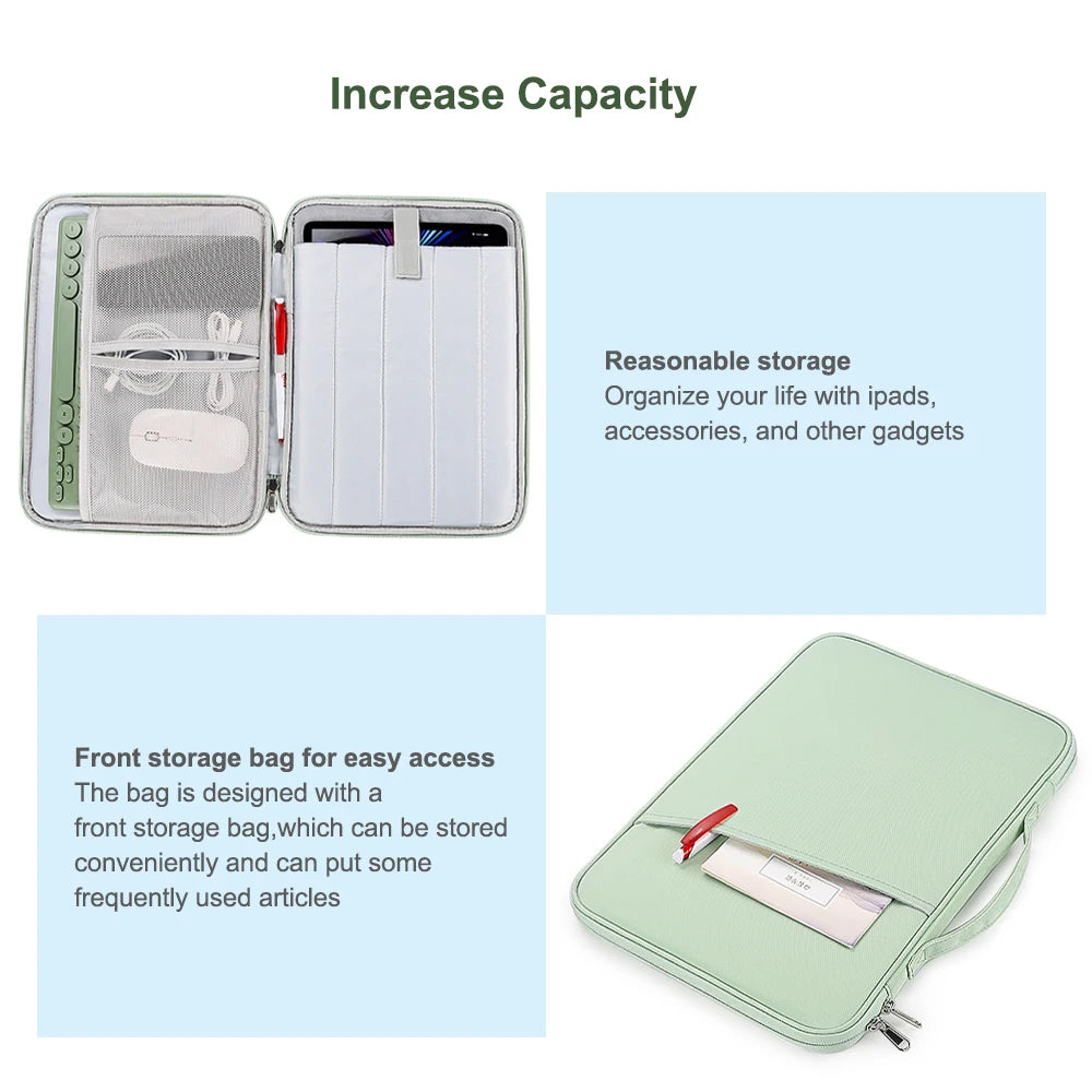 Waterproof Tablet Sleeve Bag – Protective Pouch for iPad Pro, iPad Air, and Tablets (10.2"-13")