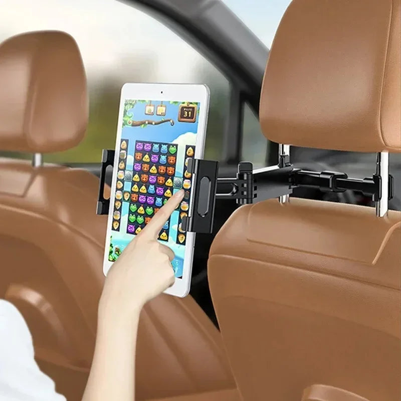 Universal Car Headrest Tablet Holder - Compatible with 4.7"-12.9" Devices