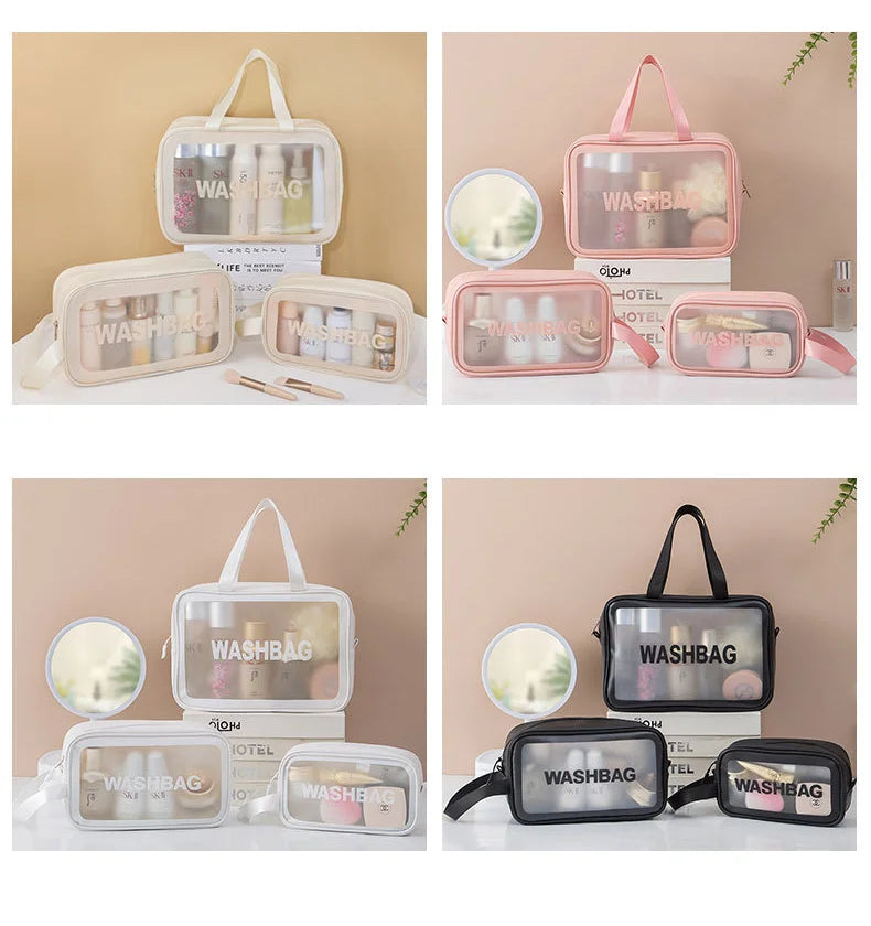 Large-Capacity Waterproof Cosmetic Bag – Stylish, Durable, and Perfect for Travel
