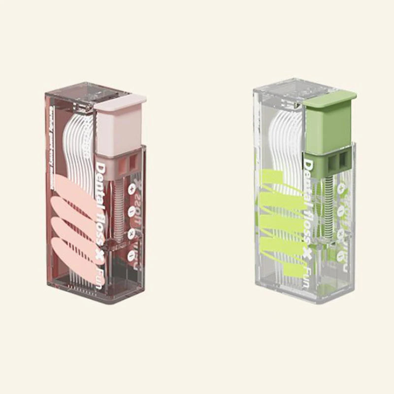 Portable Dental Floss Dispenser - Refillable Oral Hygiene Solution