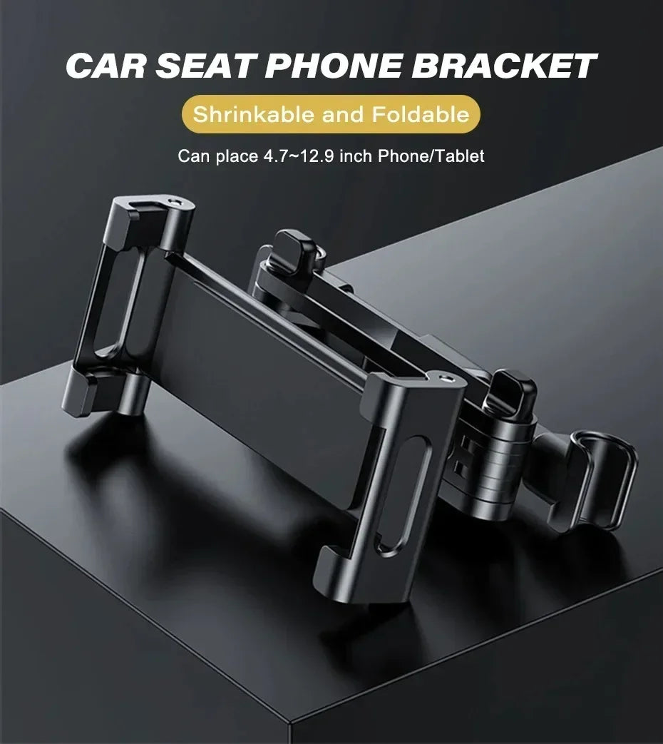Universal Car Headrest Tablet Holder - Compatible with 4.7"-12.9" Devices