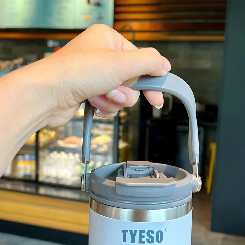 Tyeso Double-Layer Insulated Stainless Steel Coffee & Ice Cream Cup – Large Capacity for Hot and Cold Drinks