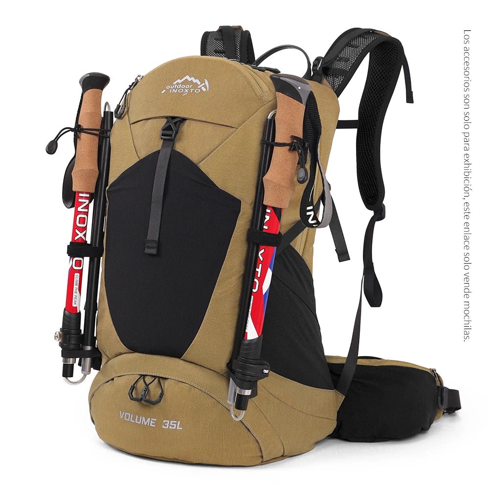 35L Mountaineering Backpack - Waterproof Outdoor Sports Bag for Men and Women, Ideal for Camping, Hiking, and Rain Protection