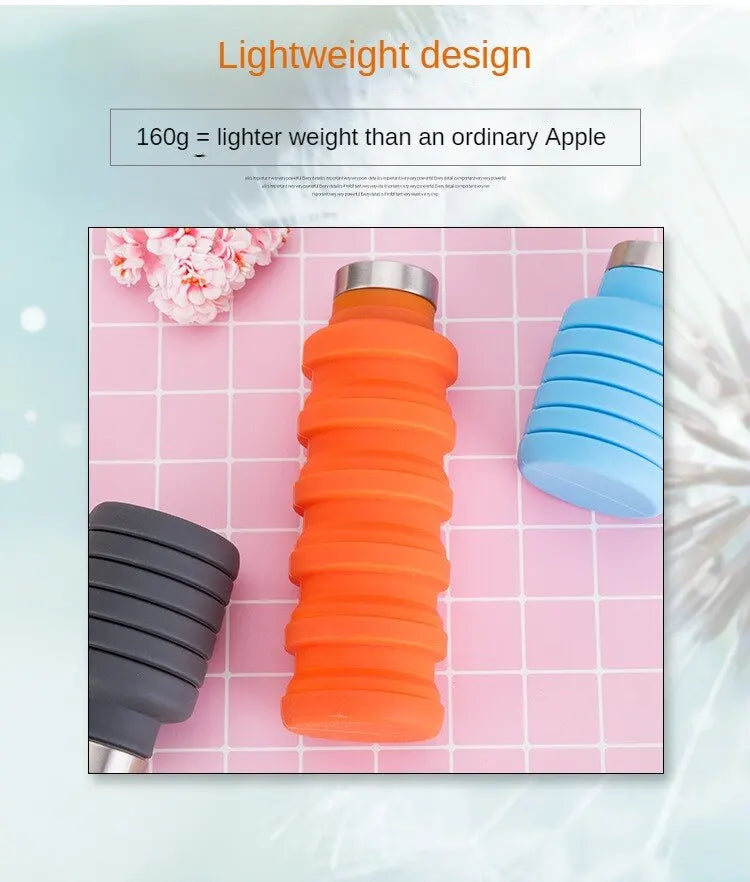 Collapsible Water Bottle – Portable and BPA-Free, Perfect for Hiking and Outdoor Activities