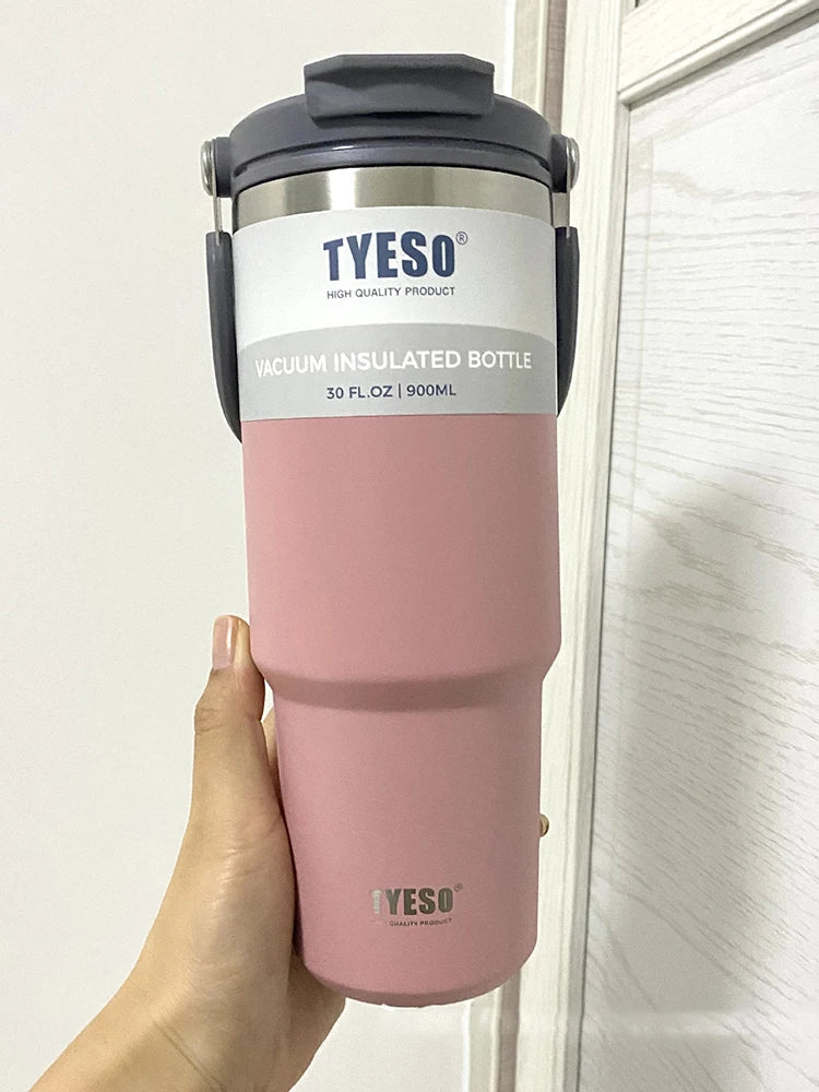 Tyeso Double-Layer Insulated Stainless Steel Coffee & Ice Cream Cup – Large Capacity for Hot and Cold Drinks